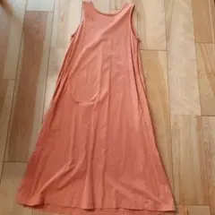 UNIQLO ノースリーブワンピース 160 オレンジ