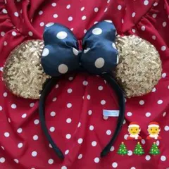 ミニーちゃん　カチューシャ 　ディズニー　シー　水玉　スパンコール