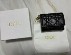 N*A様 Dior ロータスウォレット ブラック 三つ折り財布