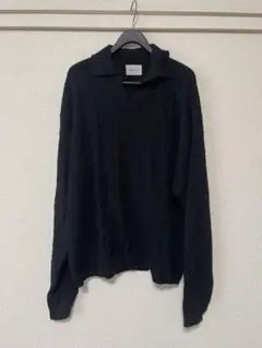 ジャガードスキッパールーズニットポロシャツ EMMA CLOTHES