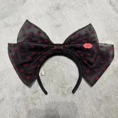 USJ 黒赤水玉リボンカチューシャ　ハローキティ〜キティーちゃん