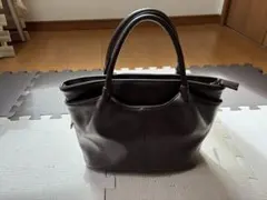 ブラウン レザー ハンドバッグのサムネイル