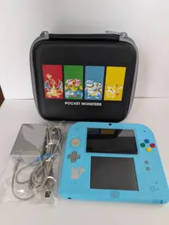 【美品】ニンテンドー2DS　ポケットモンスター サン・ムーン【ライトブルー】