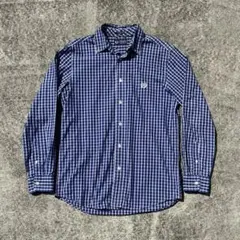 chaps vintage 長袖 シャツ チェック 青 sullen 深水光太
