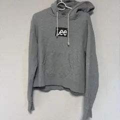 Lee グレー フード付き クロップドパーカーのサムネイル