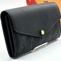 ✨極上美品✨ルイヴィトン❤️アンプラント　ポルトフォイユサラ新型　ノワール ルイ·ヴィトン】一粒万倍日に最適な、美しい光沢感を放つ