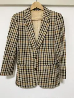DAKS チェック柄 テーラードジャケット