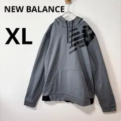 ニューバランス メンズ XL グレー パーカー フリースプルオーバー フーディーのサムネイル
