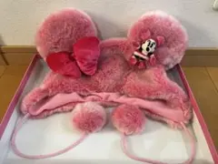 ミニー耳付き帽子（ピンク）