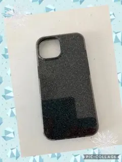 iPhone14★ラメ入り★スマホケース★ブラック