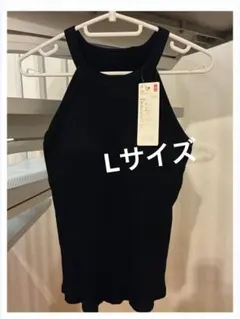 ★UNIQLO ホルターネック★ブラタンクトップ 【黒L】のサムネイル