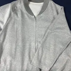 グレー ジップアップ ブルゾンのサムネイル