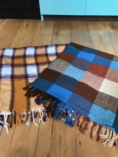 ブランケット　2点セット 大判♪ チェック柄　 まとめ売り