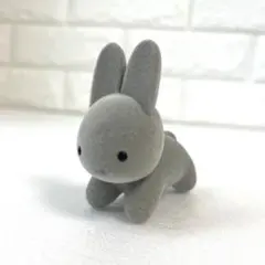ミッフィー ブルーナアニマル ふさふさマスコット グレー　うさぎ　フィギュア