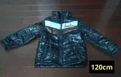 120cm キルティング中綿コート 黒/青/茶