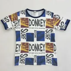 DonkeyJossy 総柄 Tシャツ 160 半袖 アメカジ ドンキージョシーのサムネイル