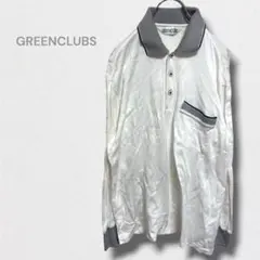 グリーンクラブ ポロシャツ 長袖 胸ポケット モノトーン 清潔感