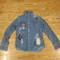 DEEP BLUE ブルーデニムシャツ レディース