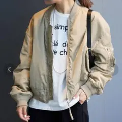 23SS スローブイエナ ショートワイドボマーブルゾン MA-1