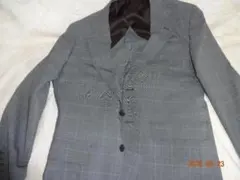 PSFA グレー チェック柄 ビジネススーツ　美品