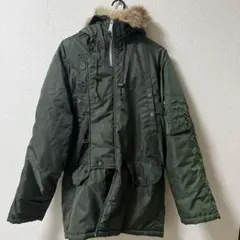 N-3Bミリタリージャケット フード付き カーキ waiper incのサムネイル