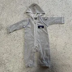 RAD CUSTOM フード付きロンパース グレー 80cm