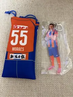 アルビレックス新潟　クリスマスガラポン　B賞BIGアクキー&巾着　モラエス