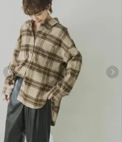 チェックオーバーシャツ