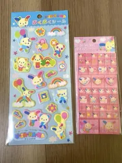 新品未使用 ウサハナ ぷくぷくシール タイルシール 2点セット　サンリオ