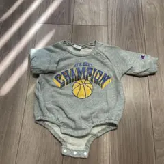 Champion バスケットボールロンパース グレー