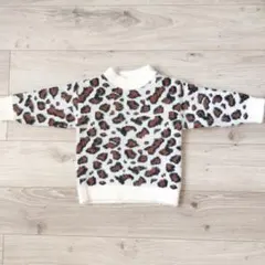 子供服　ベビー服　セーター　ニット　トップス　レオパード　ヒョウ柄