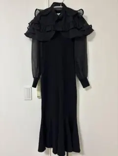 リリーブラウン　ケープセットニットワンピース