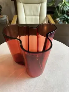 Iittala Aalto フラワーベースレッド廃盤希少な120cmサイズ専用箱のサムネイル
