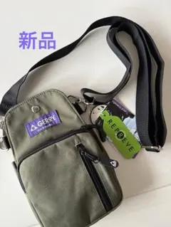 GERRY エコフレンドリー スマホショルダーバッグ オリーブグリーン