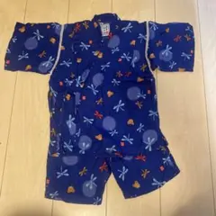 甚平 110cm 紺色 ドラゴンフライ柄