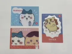 ちいかわ キラキラクリアカードコレクション ハチワレ　くりまんじゅう　シーサー