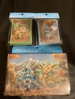 新品未開封★デッキシールド リーフィア、グレイシア、ダブルデッキケースセット