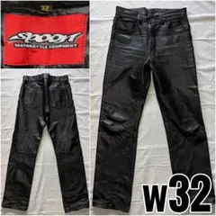 SPOON スプーン レザーパンツ w32 ブラック