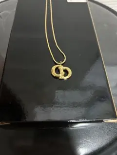 Christian Dior CDロゴ ネックレス ゴールド