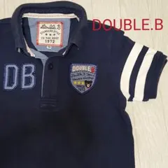 ダブルビー ダブルB ★ ワッペン ポロシャツ 130