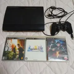 PS3 CECH-4200B 本体 コントローラーとソフト3本付き　※難点必読