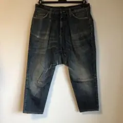 R13 アール13 ヴィンテージ加工サルエルデニムパンツ
