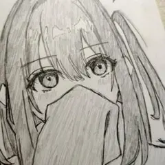 女の子 手描き イラスト