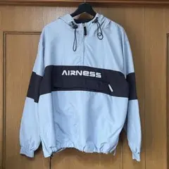 AIRNESS ナイロンジャケット ハーフジップ　アノラックパーカー