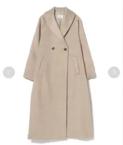 BEAMS　BEAMSHEART　ショールカラー　コート　ロングコート　ベージュのサムネイル