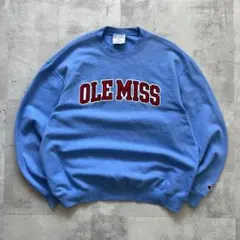 US古着　champion チャンピオン　スウェット　OLE MISS　カレッジ