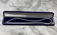 あこや ネックレス 5連 ベビーパール ロープ 編み込み 3.2mm 97cm 