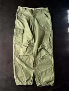 ヴィンテージ USミリタリー 米軍 カーゴパンツ ステンシル跡 オリーブグリーン
