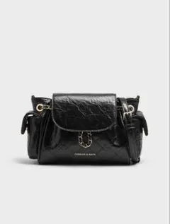 〈新品〉CHARLES&KEITH Duo 2wayフロントフラップバックパック
