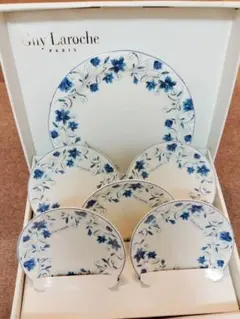 【未使用】Guy Laroche プレートセット 5枚 花柄ギ・ラロッシュ 食器